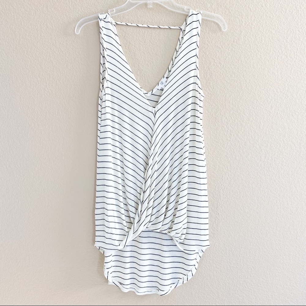 BP Surplice Stripe Flowy Tank Top - Picture 2 of 7